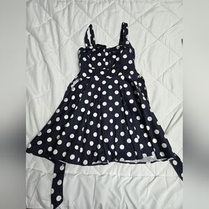 Blue POLKA DOT DRESS